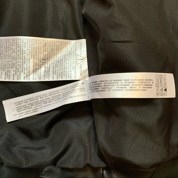 Zara Faux Leather Jacket NWOT - Picture 13 of 13